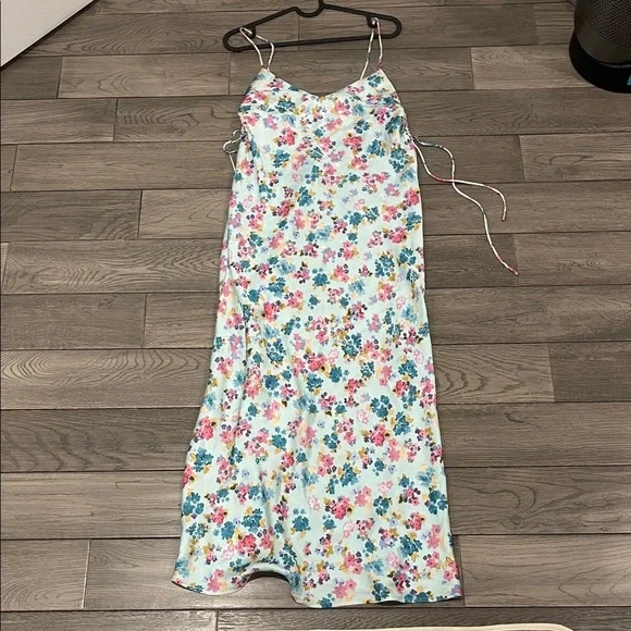 Zara Multicolor Floral Midi Dress - Picture 4 of 5